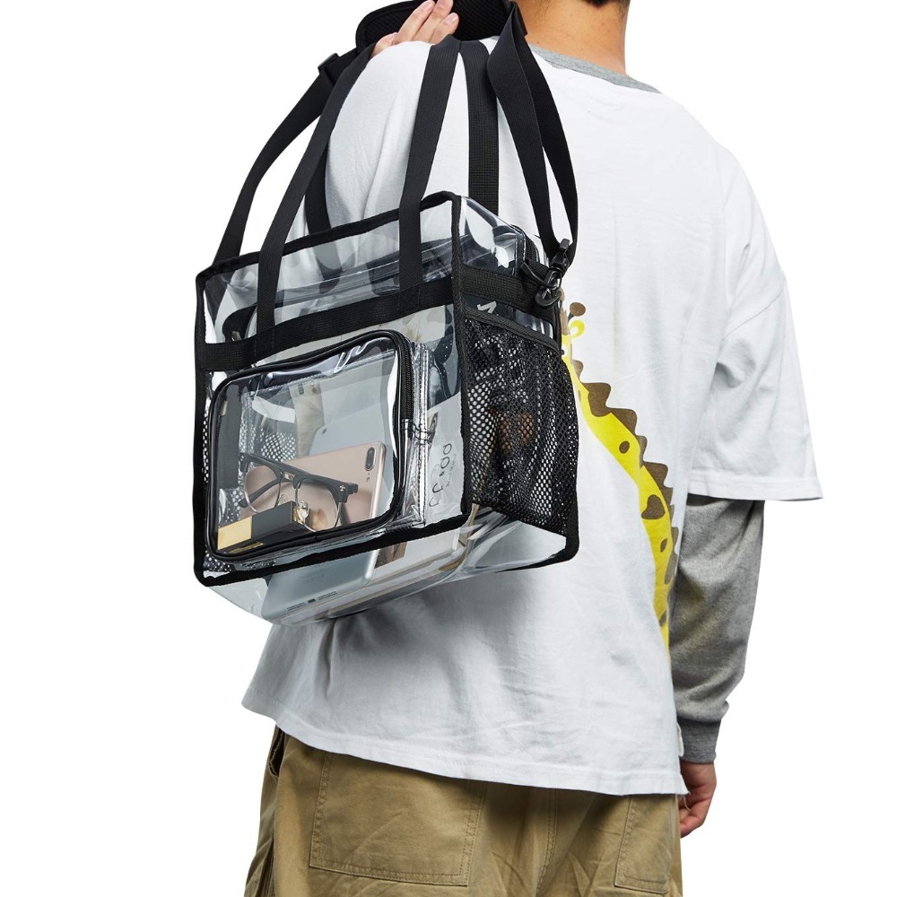 Heavy Equipment Bucket - Clear Tote Bag Heavy Duty Plastic