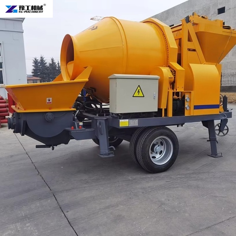 Trailer-mounted Electric Concr - Concrete Mixer Machine ulasan dan harga