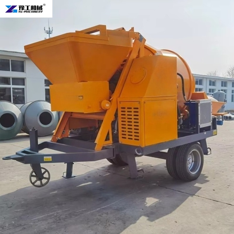 Trailer-mounted Electric Concr - Concrete Mixer Machine ulasan dan harga