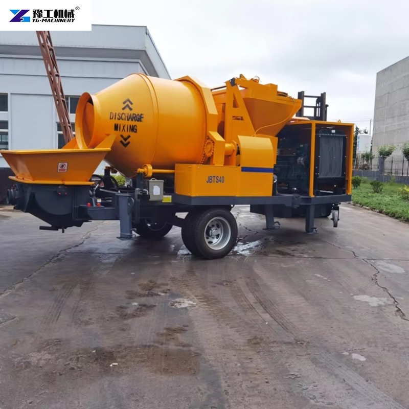 Trailer-mounted Electric Concr - Concrete Mixer Machine ulasan dan harga