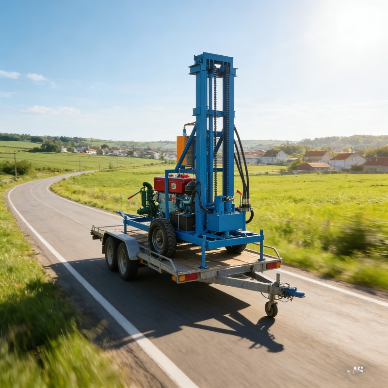 Industrial Grade Small Blue Di - Heavy Equipment Drilling Rig ulasan dan harga