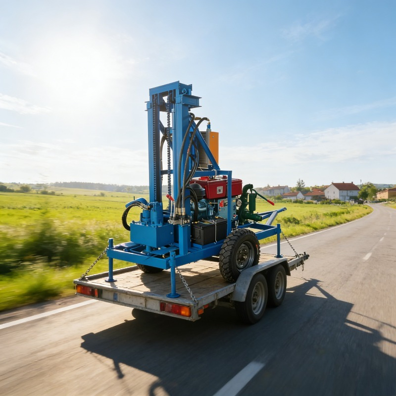 Industrial Grade Small Blue Di - Heavy Equipment Drilling Rig ulasan dan harga