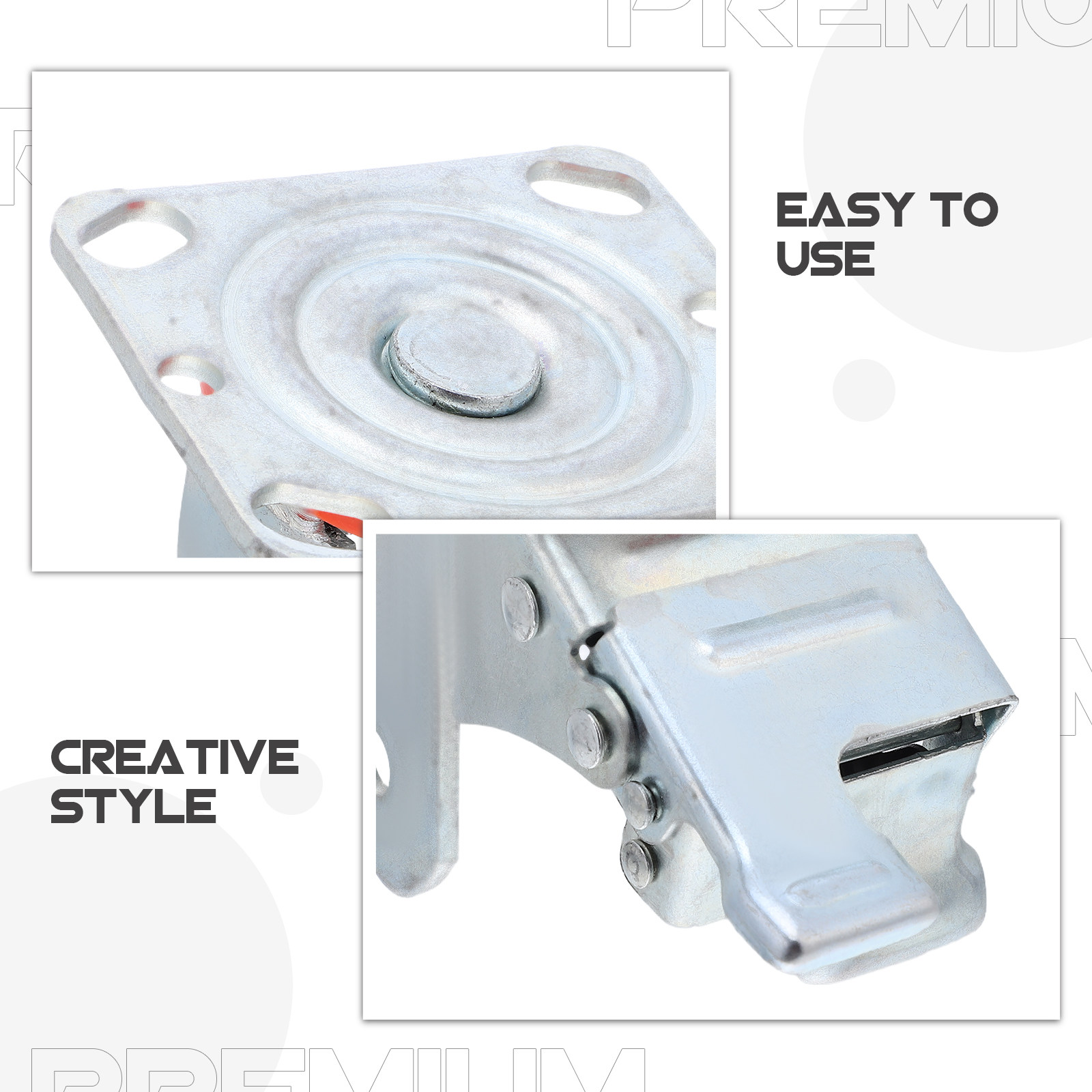 Swivel Caster Bracket 4-Inch H - Heavy Equipment Industry ulasan dan harga