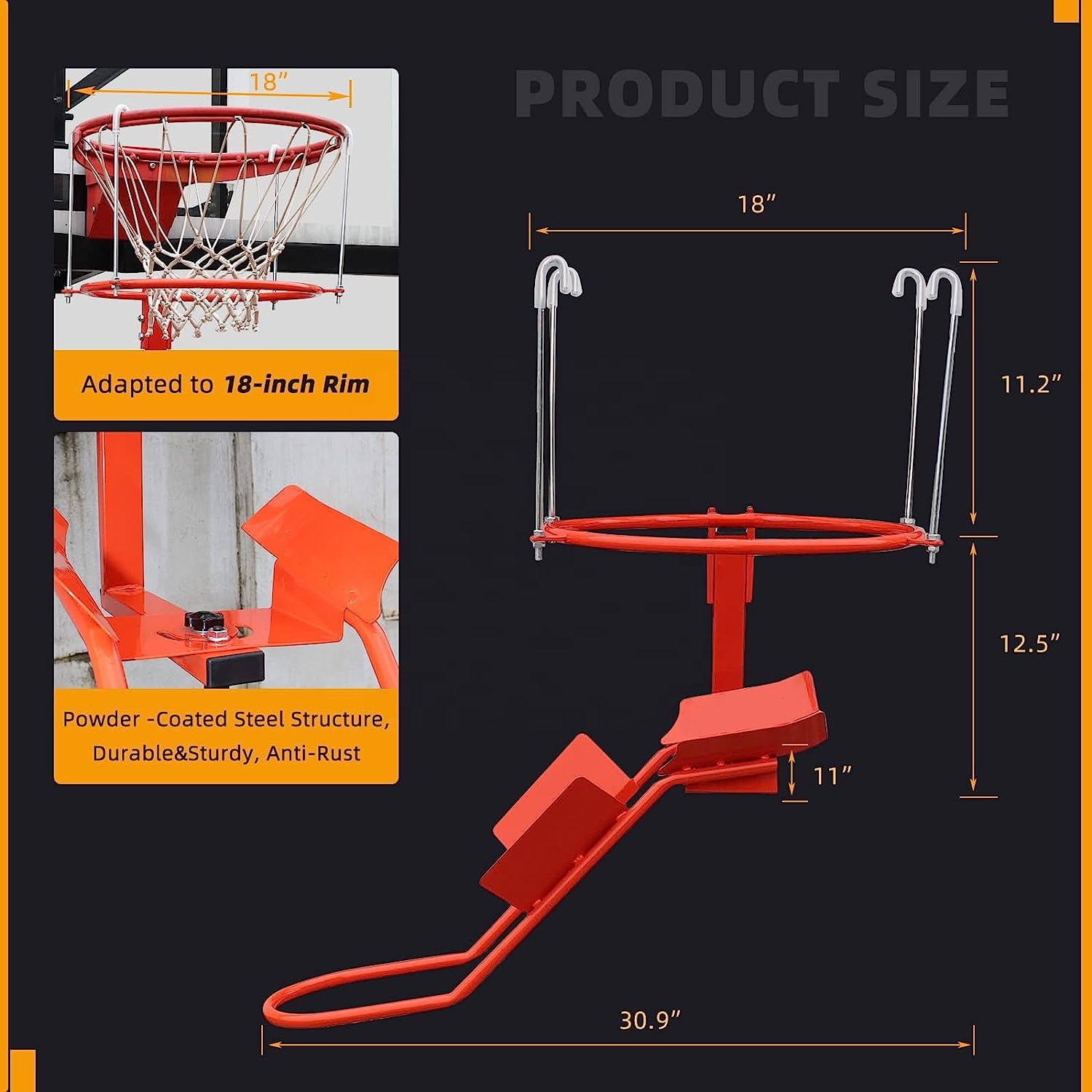 Heavy-Duty Steel Basketball Re - Heavy Equipment Training ulasan dan harga