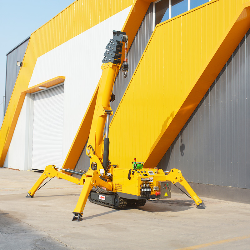 7T Hydraulic Spider Crane Mini - Compact Crawler Boom Lift ulasan dan harga