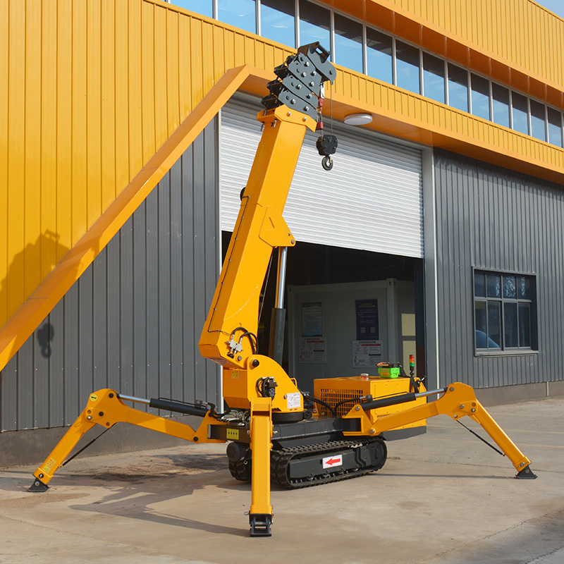 7T Hydraulic Spider Crane Mini - Compact Crawler Boom Lift ulasan dan harga