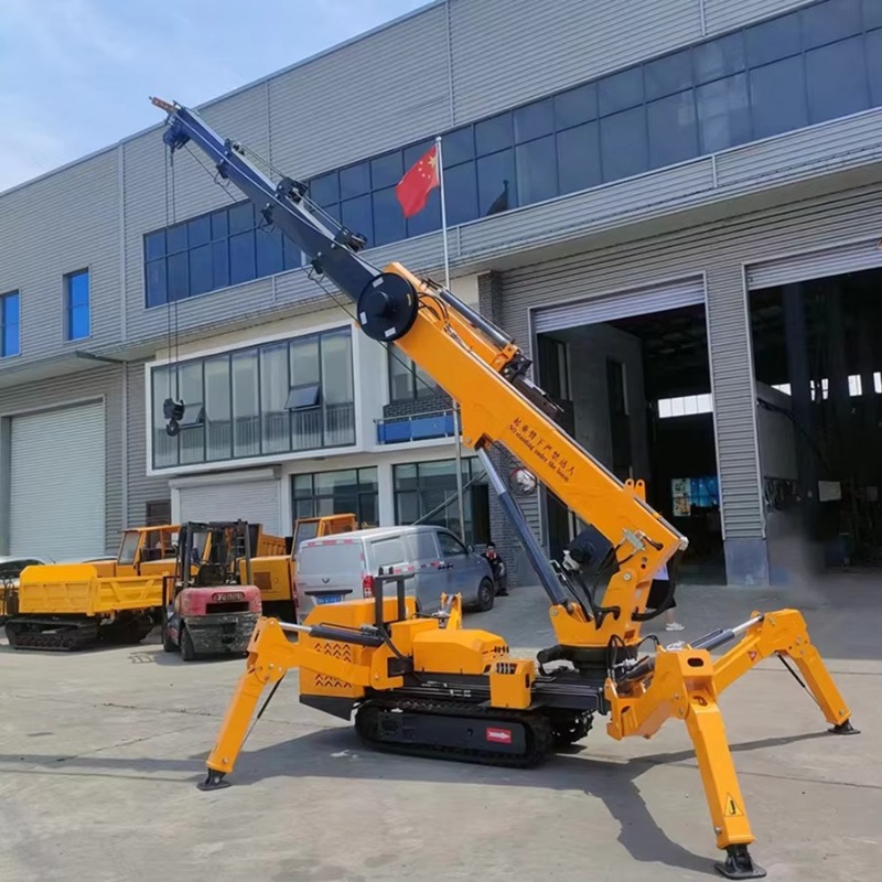Compact Mini Spider Crane 1.5T - Compact Crawler Boom Lift ulasan dan harga