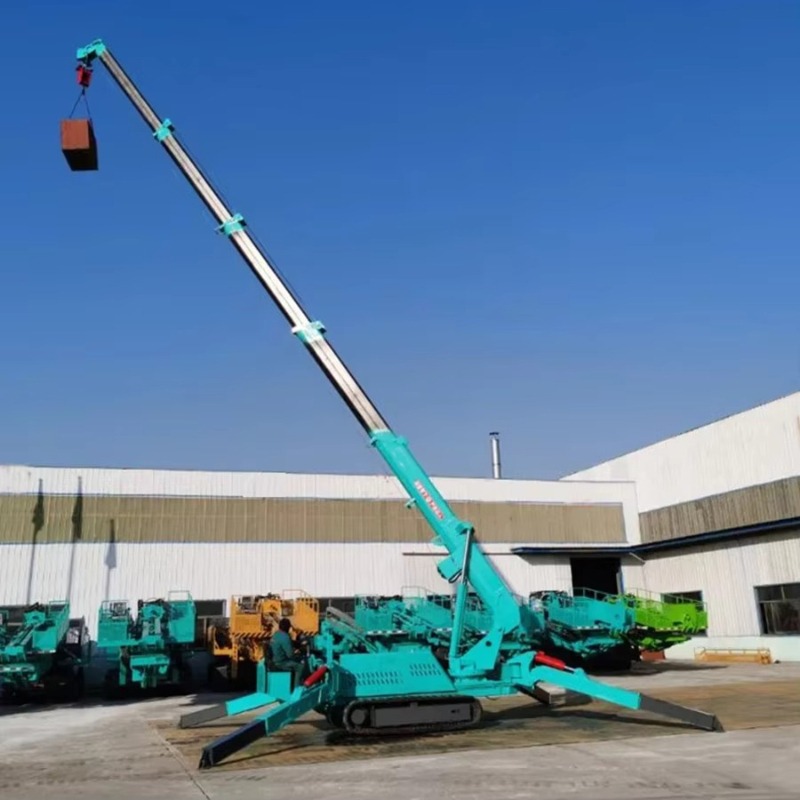 Compact Mini Spider Crane 1.5T - Compact Crawler Boom Lift ulasan dan harga