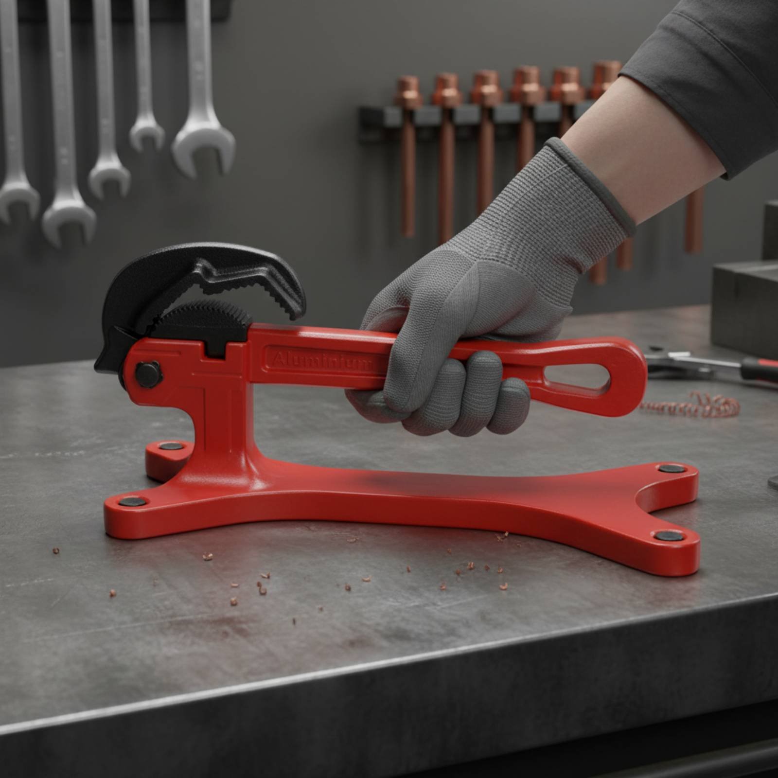 Self-Locking Pipe Wrench Porta - Heavy Equipment Bucket ulasan dan harga