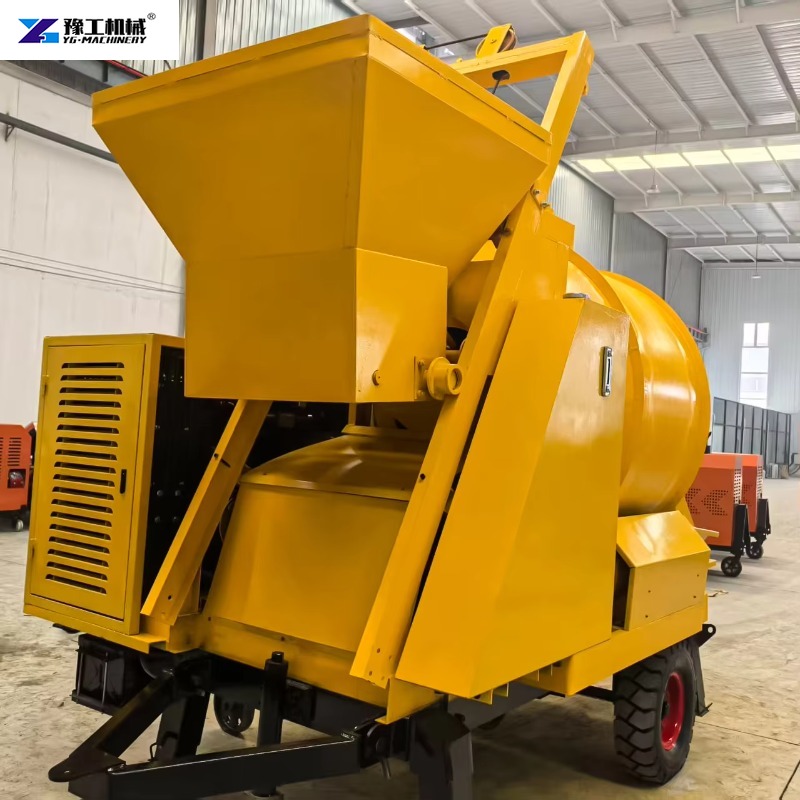 Trailer-mounted Concrete Mixer - Concrete Mixer Machine ulasan dan harga