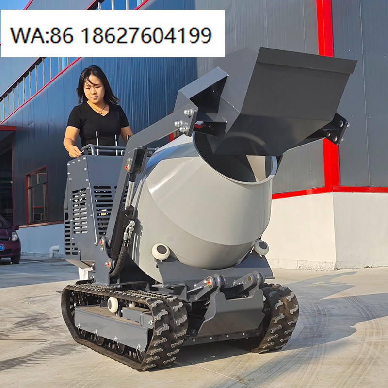 750kg Compact Crawler Concrete - Concrete Mixer Machine ulasan dan harga