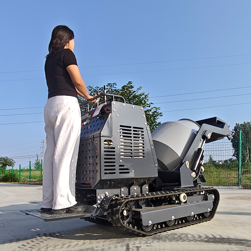 750kg Compact Crawler Concrete - Concrete Mixer Machine ulasan dan harga