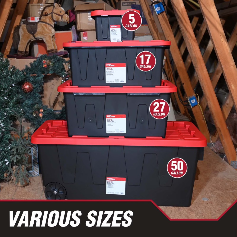 Large Storage Bin 27 Gallon He - Heavy Equipment Bucket ulasan dan harga