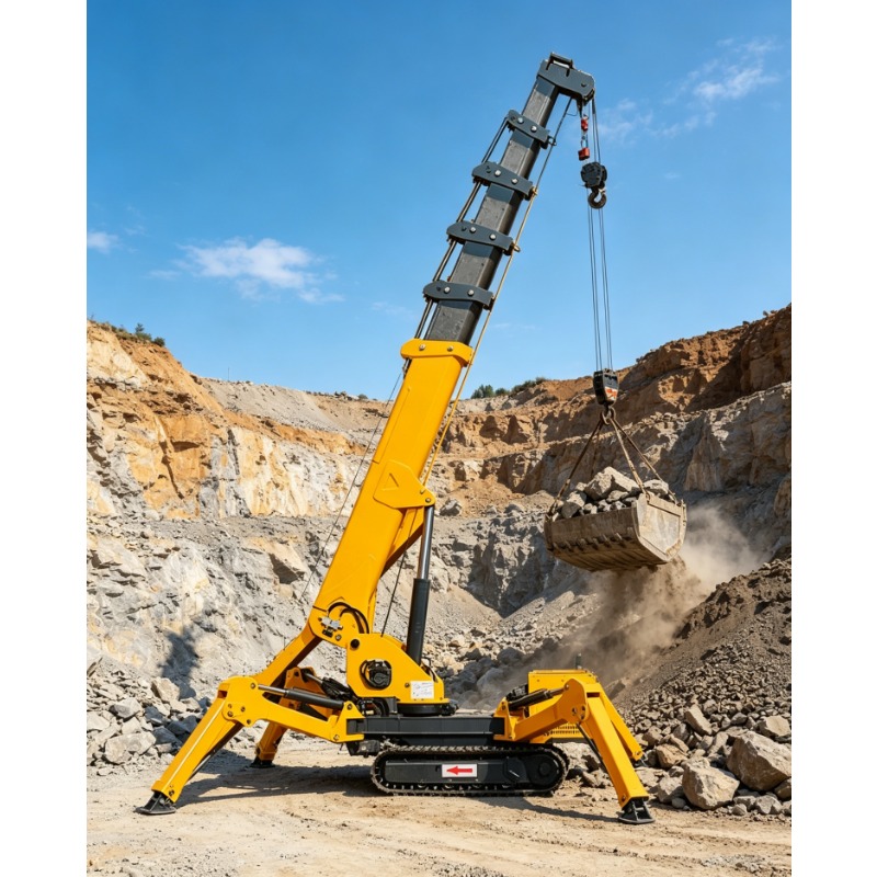 Electric Spider Crane Crawler  - Compact Crawler Boom Lift ulasan dan harga