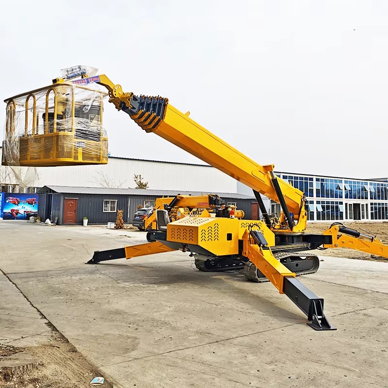 8Ton Heavy Lifting Spider Cran - Compact Crawler Boom Lift ulasan dan harga