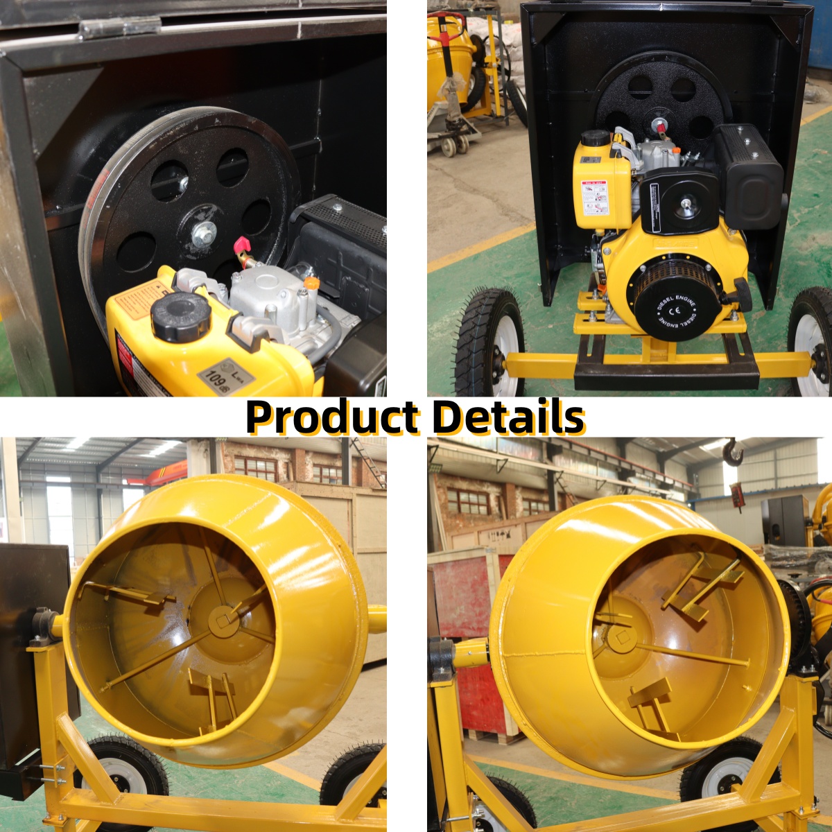 High Efficiency Portable Mini  - Concrete Mixer Machine ulasan dan harga